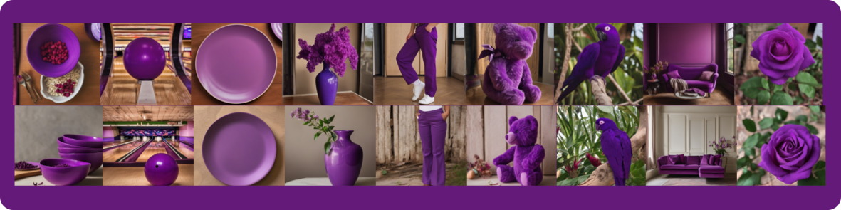 Purple color results